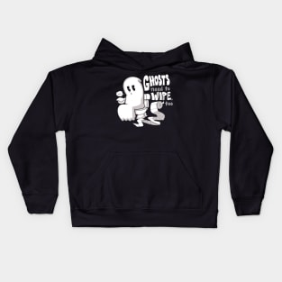 Ghosts need to Wipe Kids Hoodie